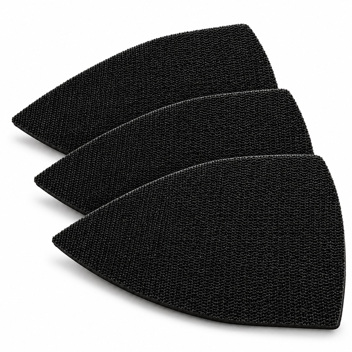 Semelles auto-agrippantes Hook Pad pour ponceuse, 150 x 100 mm, paquet de 3