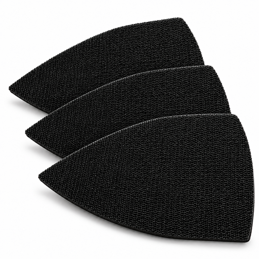 Semelles auto-agrippantes Hook Pad pour ponceuse, 150 x 100 mm, paquet de 3