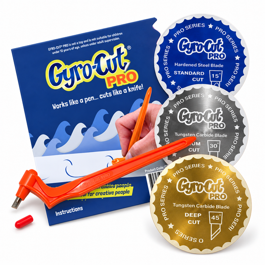 Gyro-Cut® PRO Kit Including 3 Blades - Standard, Medium and Deep Cut Blades