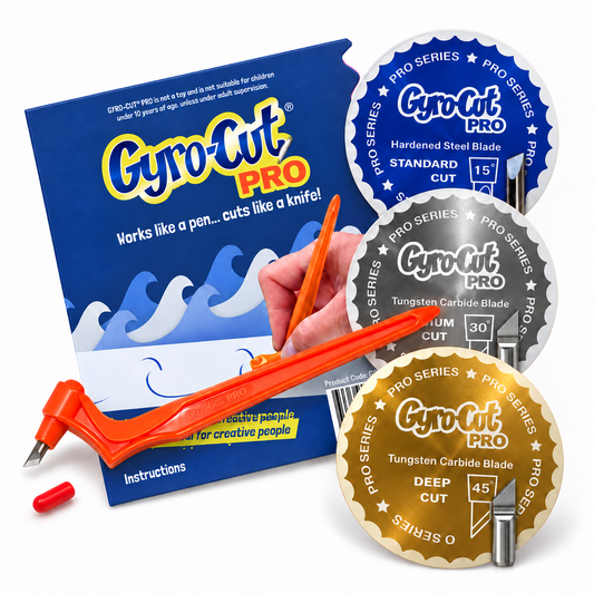 Gyro-Cut® PRO Kit Including 3 Blades - Standard, Medium and Deep Cut Blades