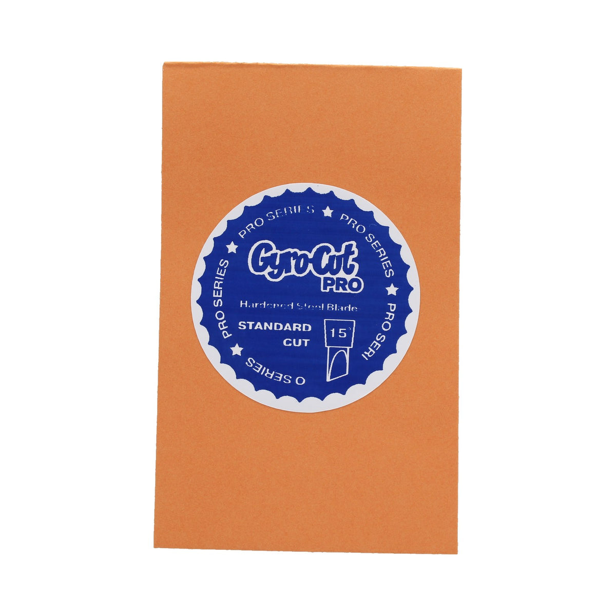 Gyro-Cut PRO Standard 15° hardened steel replacement blade in its pack