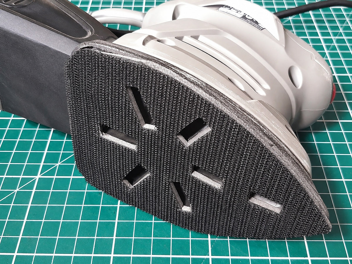 Ponceuse de détail remise à neuf avec une nouvelle semelle Hook Pad